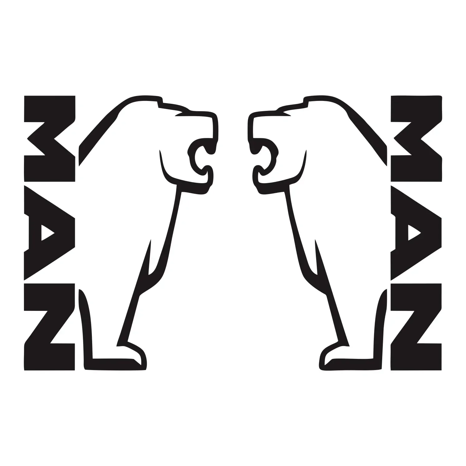 

New design Lion styling used for MAN Truck Decoration Scratches waterproof creative stickers, 15cm