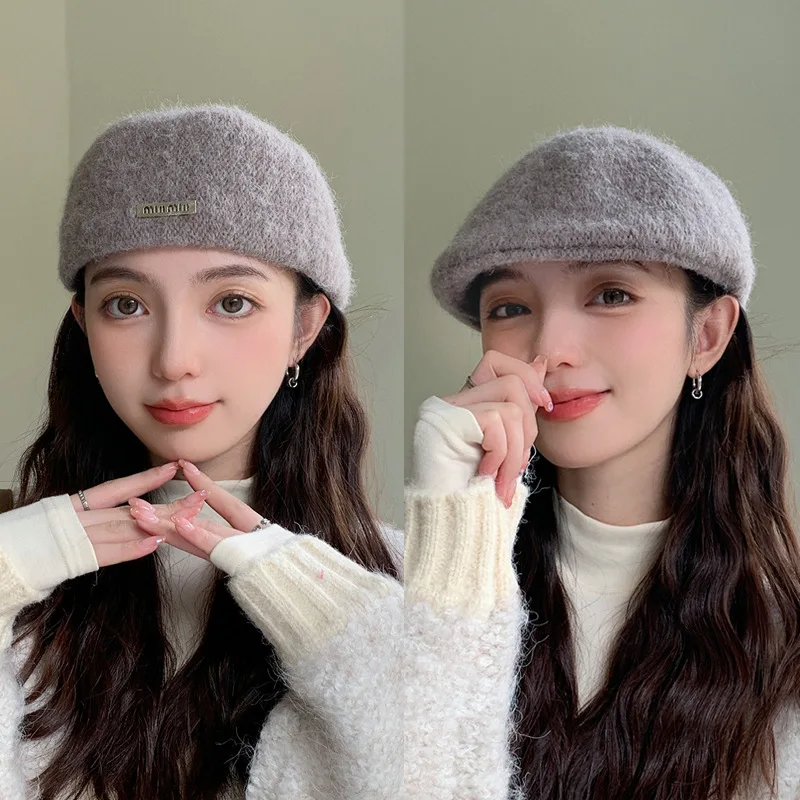 Men Women Caps Beret Girl Casquettet French Artist Wool Beanie Hat Vintage Plain Elegant Hotsales