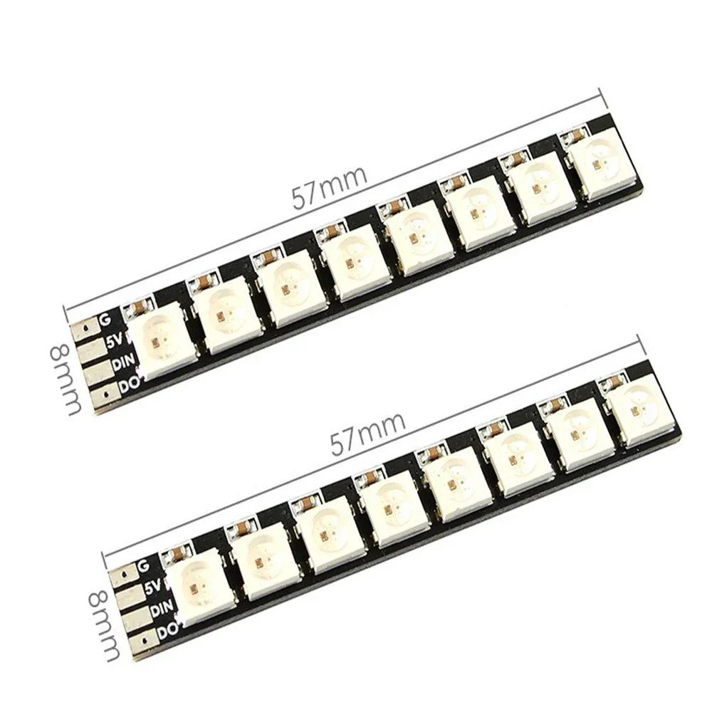 Matek Mateksys Arm Licht Led 2812 Led Strip Slim 57*8Mm Bord Voor Rc Fpv Drone Led Betaflight Inav Butterflight Cleanflight