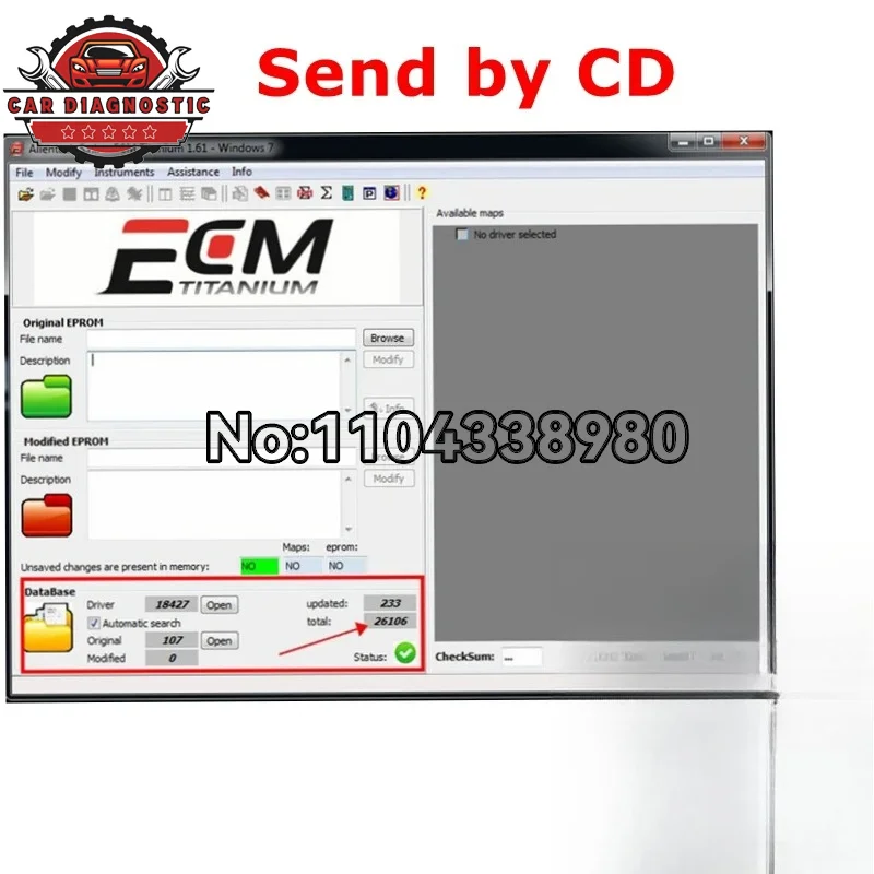 2026 hot selling newest   ECM TITANIUM 1.61 with 26000 + Driver ECM 18259+ Drivers for Ecu Tool Auto Repair Software