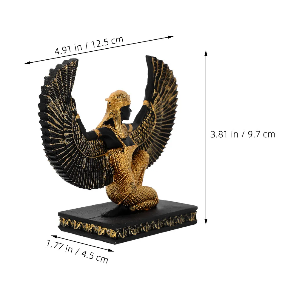 2Pcs Resin Sculpture Kneeling Design Space Saving Desktop Adornment Living Room Bedroom Bookcase Sand Table