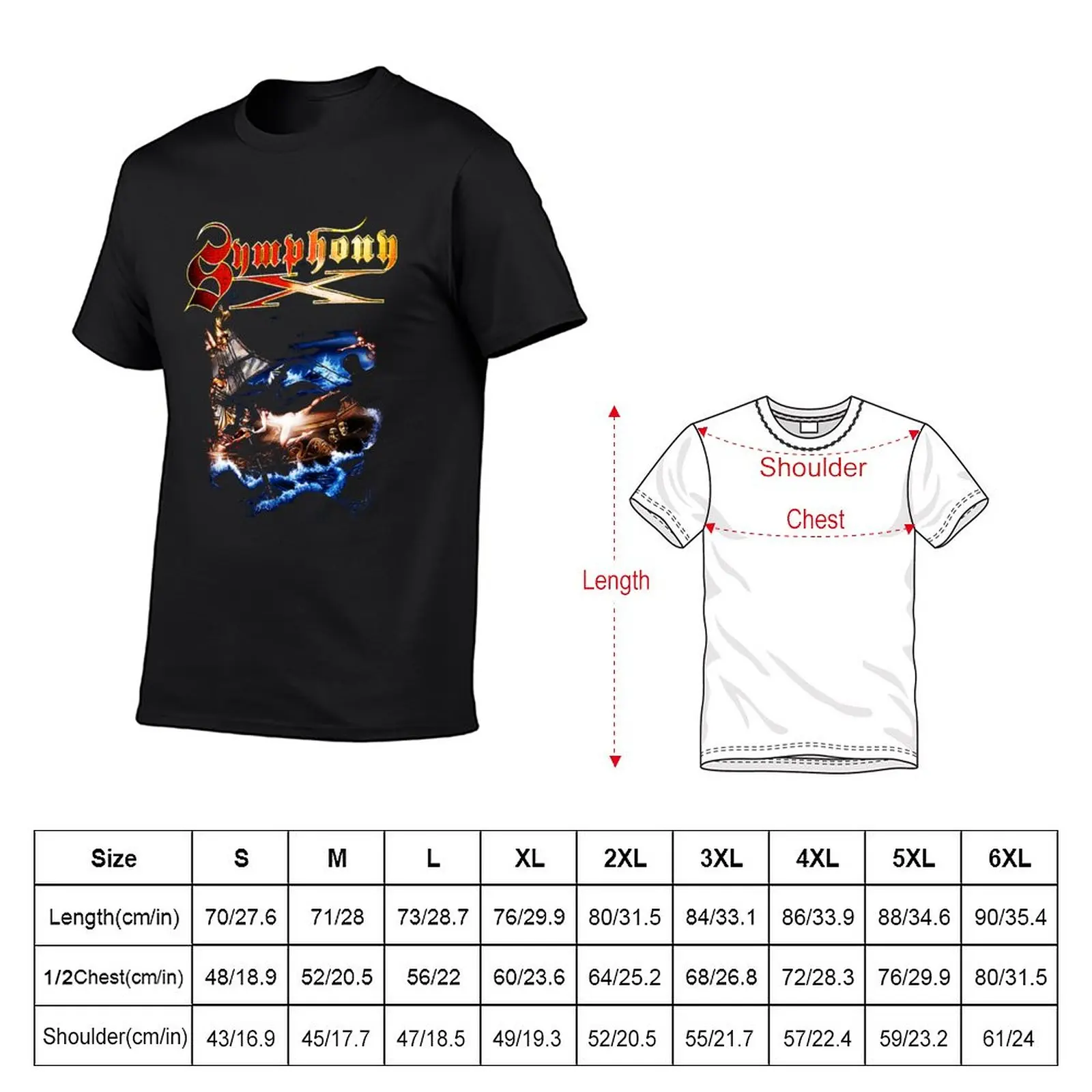 New rgfgrd<< Symphony X Odyssey T-Shirt funny t shirts oversized t shirts tops men t shirts