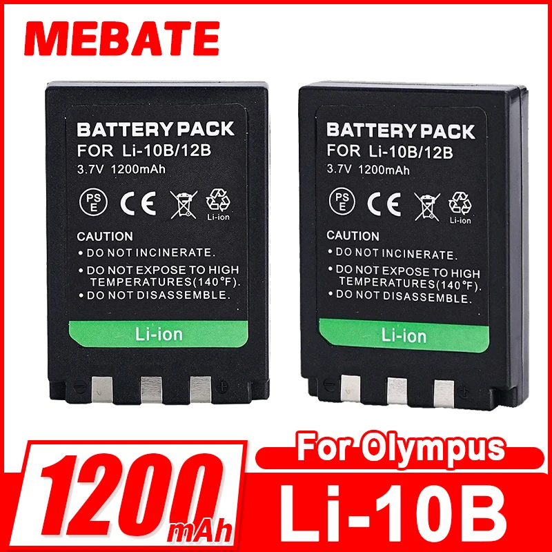 Li-10B Li-12B Battery 3.7V 1200mAh For Olympus U-300 400 410 500 600 800 810 1000 C-760 765 70 7000 770