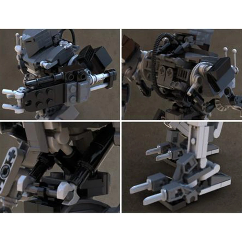 

Механические военные кирпичи MOC Police Robo CAIN RoboCop 2 1990 г.