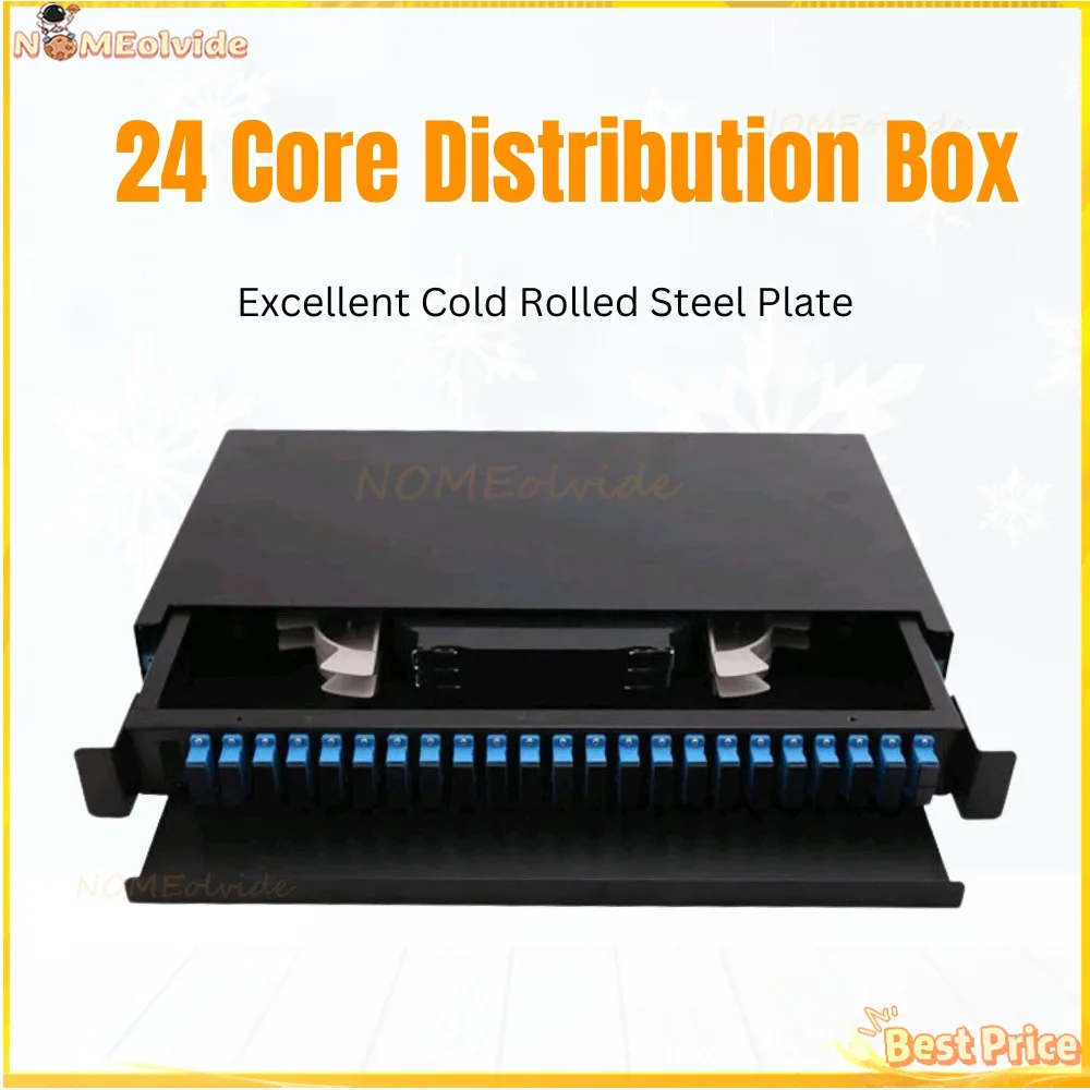 

Fiber Optical Distribution Box 24 Core FTTH Optic Terminal Full With Adapter Pigtail SC-FC-ST/UPC Single&Multi Mode