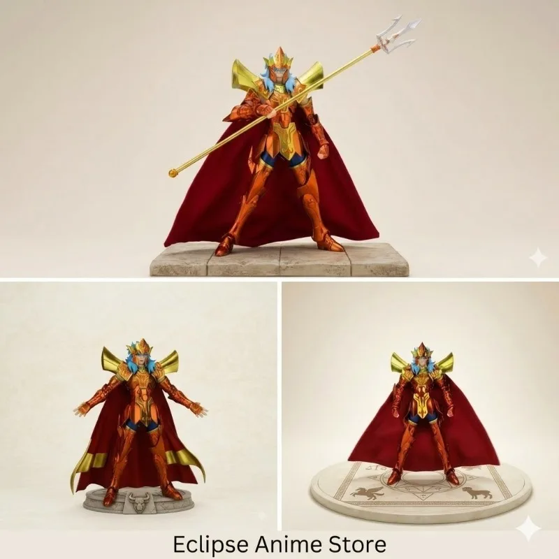 【En Stock】 Saint Seiya MST Sea Emperor Poseidon Myth Cloth EX Poseidon Chapter Figura de Acción de Metal Fundido a Presión Coleccionable Regalo