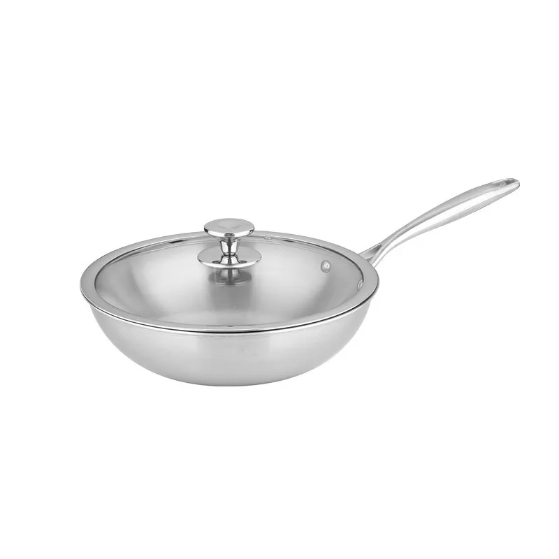

Household Composite Steel Frying Pan for Healthy Cooking, Uncoated Pan, Induction Cooker, Natural Gas Universal