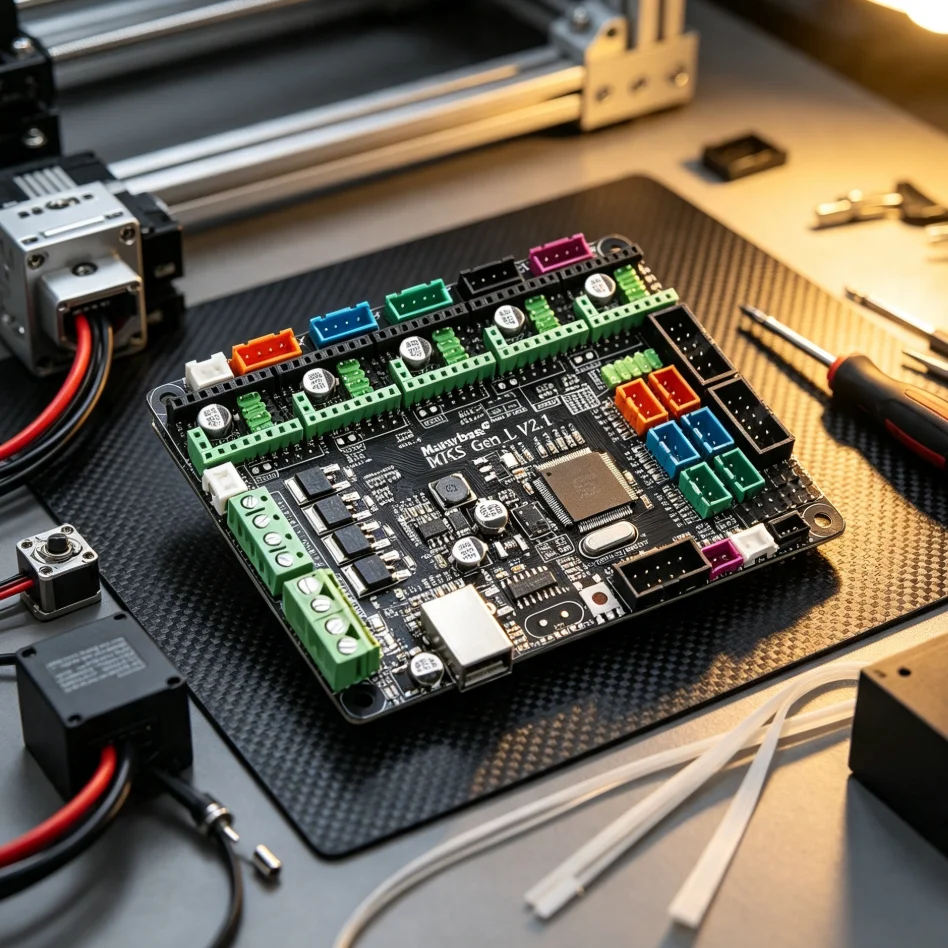 Makerbase MKS Gen_L 2.1 3D Printer Control Board TMC2209 TMC2208 Uart Mode Support 3D Printer Parts Gen L