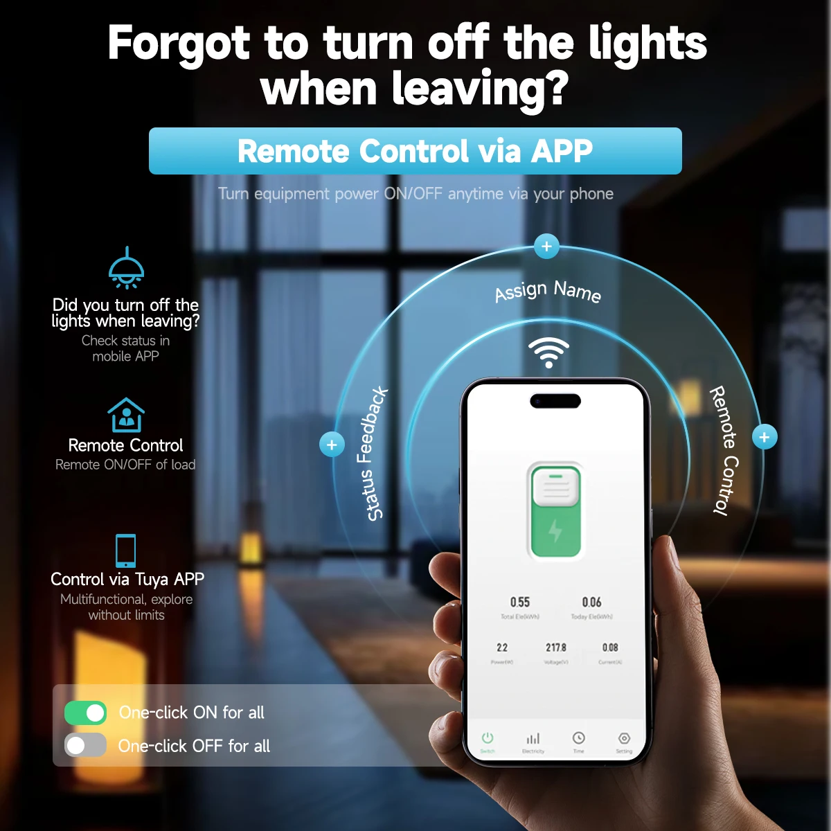 GEYA TUYA WiFi/ZigBee MCB Smart Circuit Breaker Over Current Under Voltage Protection Power Metering 1-63A Remote Control Switch
