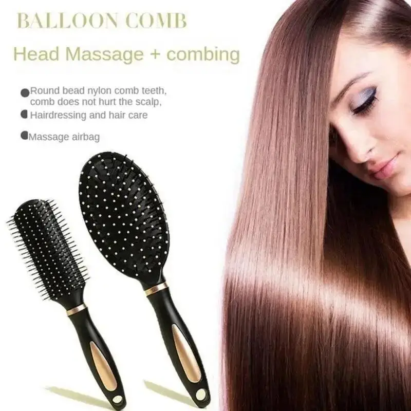 Salon Quality Professional Massage Hairbrush for Straightening and Smoothing Hair Versatile Styling Comb