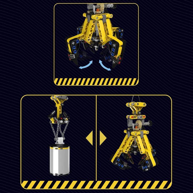 Molde rei 17059 carro técnico brinquedos o guindaste rastreador rc bloco de construção engenharia caminhão tijolo modelo conjunto crianças presente natal
