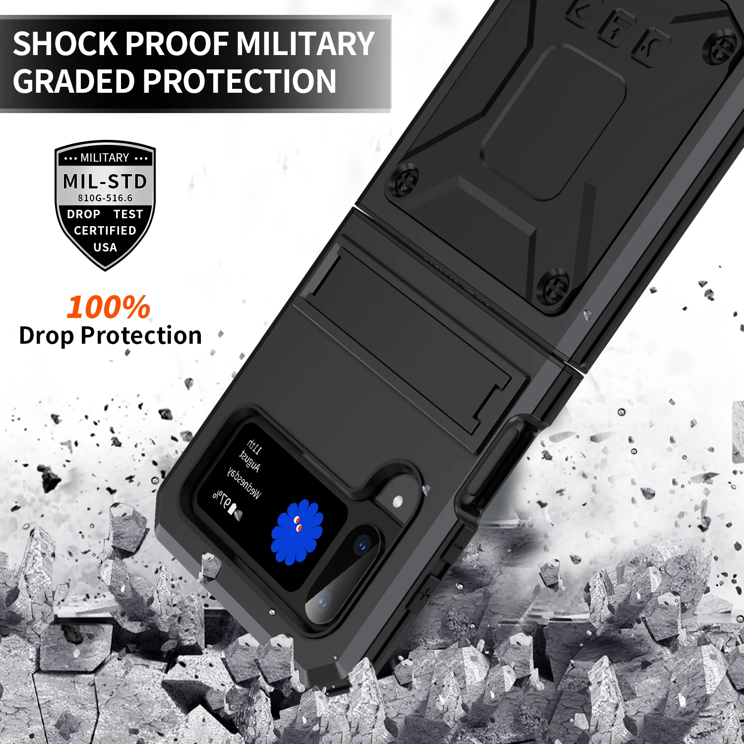 Metal Aluminum Armor 360 Full Protect Shockproof Case For Samsung Galaxy Z Filp 4 3 Fild4 Fild3 5g Phone Case Cover Funda Coque