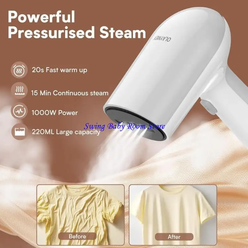 K1AD 다기관 핸드 헬드 의류 증기선 1000W 스팀 아이언 여행에 적합합니다.