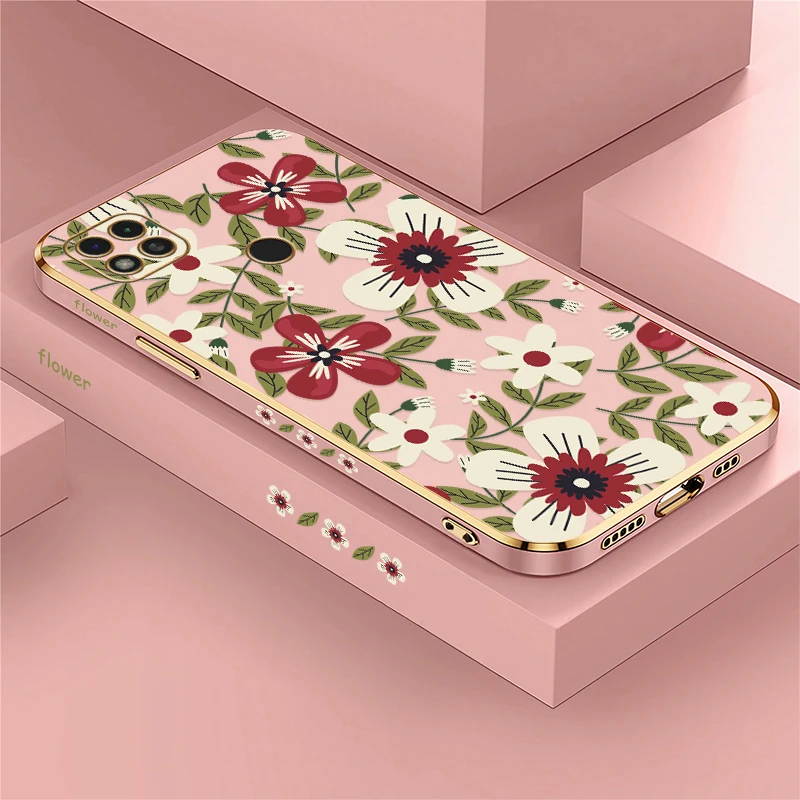 سيليكون لينة بولي TPU جراب هاتف ل Xiaomi Redmi A3 A5 A1 A2 زائد 14C 12 12C 13C 5G 13 تصفيح للصدمات زهرة طباعة غطاء