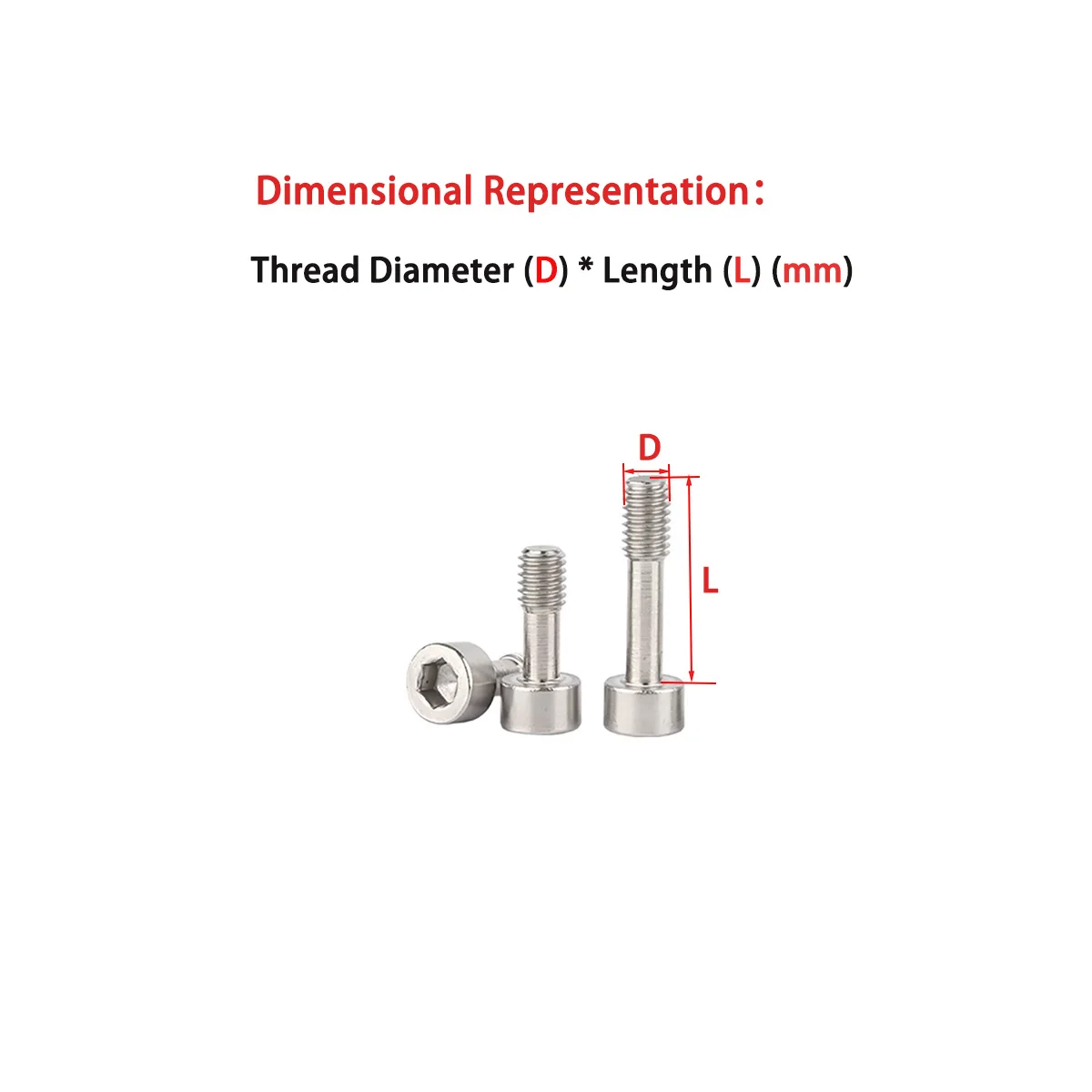 

304 Stainless Steel Cylindrical Head Hexagonal Half Tooth Bolt M3-M5