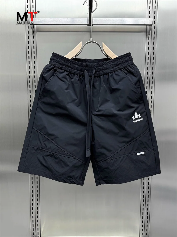 

High-End Casual Men's orts Qui Dry Outdoor Wear Summer New Trend Brand Sport Five-Quarter Length Straight Leg Pants