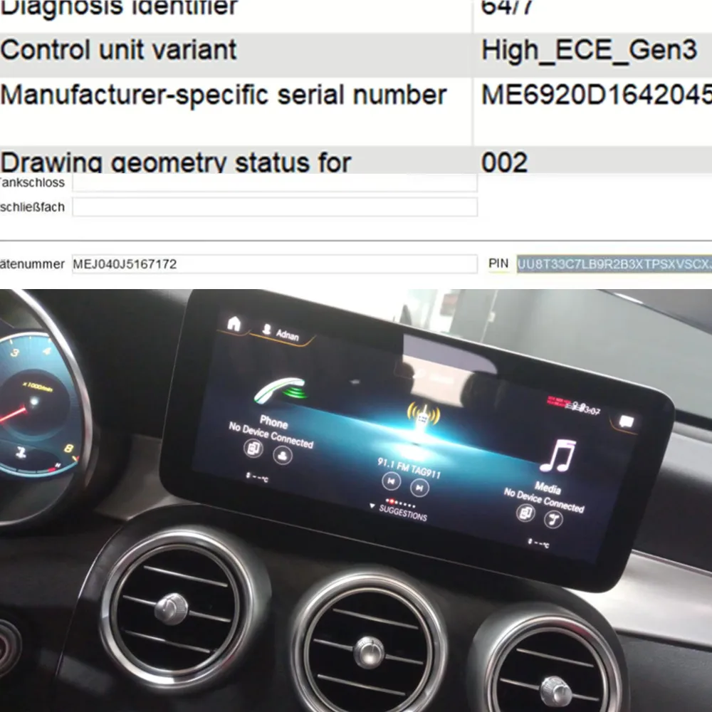 last sd mb star c4 c5 c6 xe.ntry das vediamo DTS Monaco enter radio pin for Anti-theft protection activated by team viewer