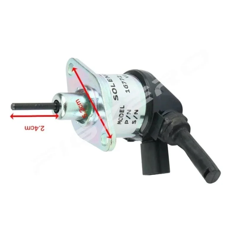For Kubota V2607 Engine Kill Switch Solenoid Valve 12V for Sany SY60C 60Cpro