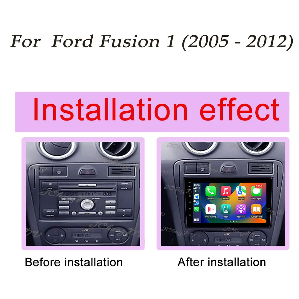 Carplay Car Radio Video Audio Multimedia Player for Ford Fusion 1 2005 - 2012 Split Screen GPS Navigation DSP Stereo HD Screen