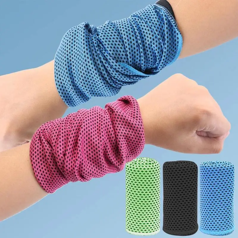 Wrist Cooling Bands Comfortable Microfiber Workout Towels For Gym Sweat Soft Gym Towel Sweat Rag For Yoga Gym Fitness Running