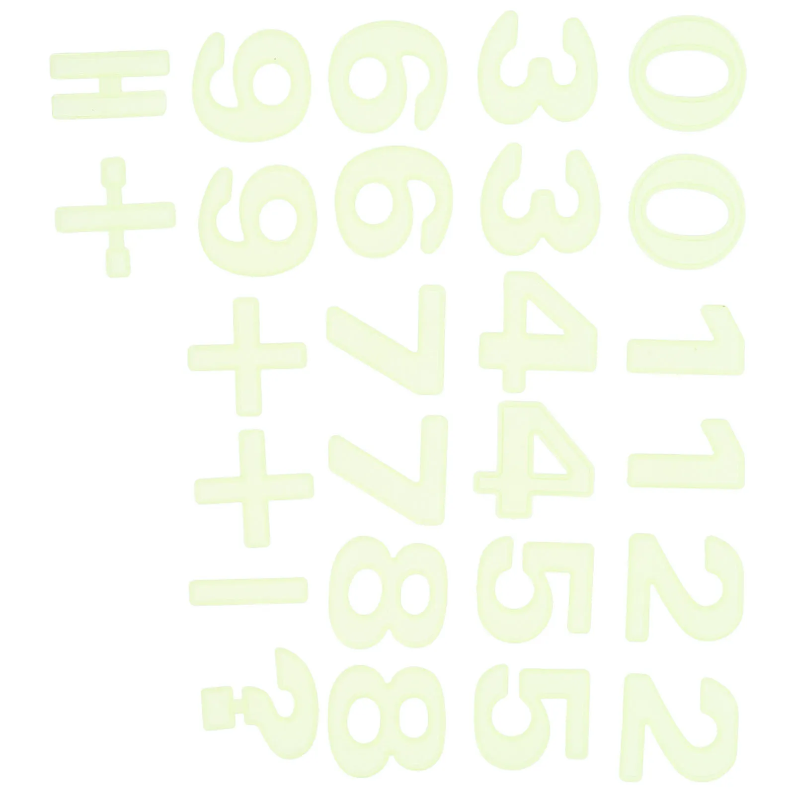 26Pcs Luminous Number Wall Decals Glow in The Dark Stickers for Room Nursery Bedroom Classroom Decorative Educational