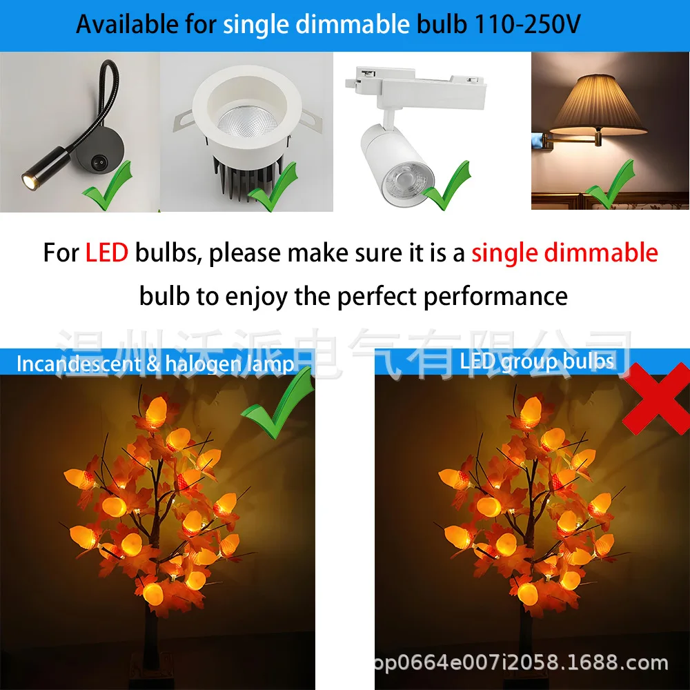 British 1‑4 Gang LED Dimmer Switch,100W Dual‑Control Brushed Stainless Steel Panel with Metal Knob