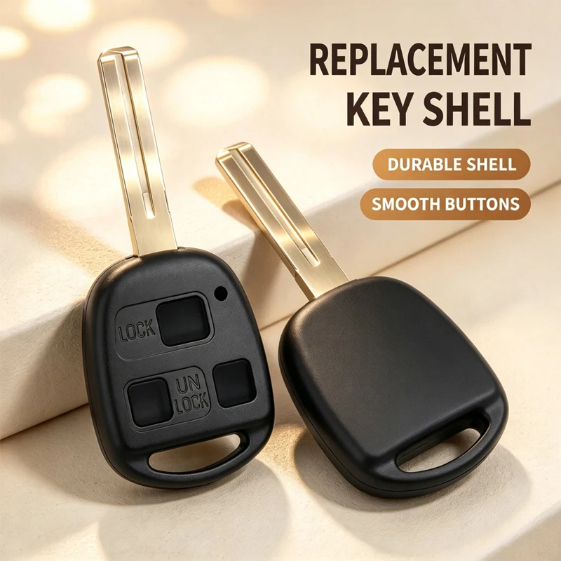 3 Buttons Replacement Housing Shell Remote Car Key Case Cover For Lexus SC430 GX470 RX350 RX400h ES330 Toyota CAMRY RAV4 Corolla
