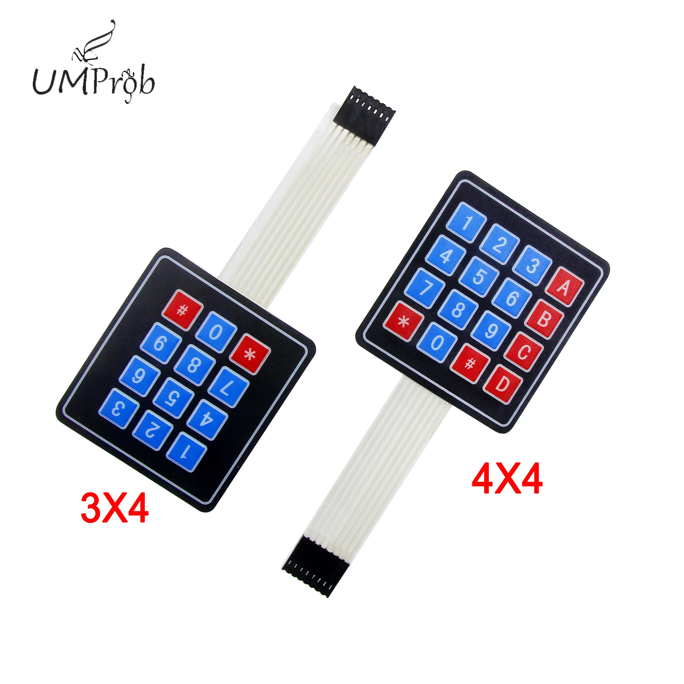 16 Key Membrane Switch Keypad 4X4 3X4 Matrix Keyboard for arduino Diy Kit