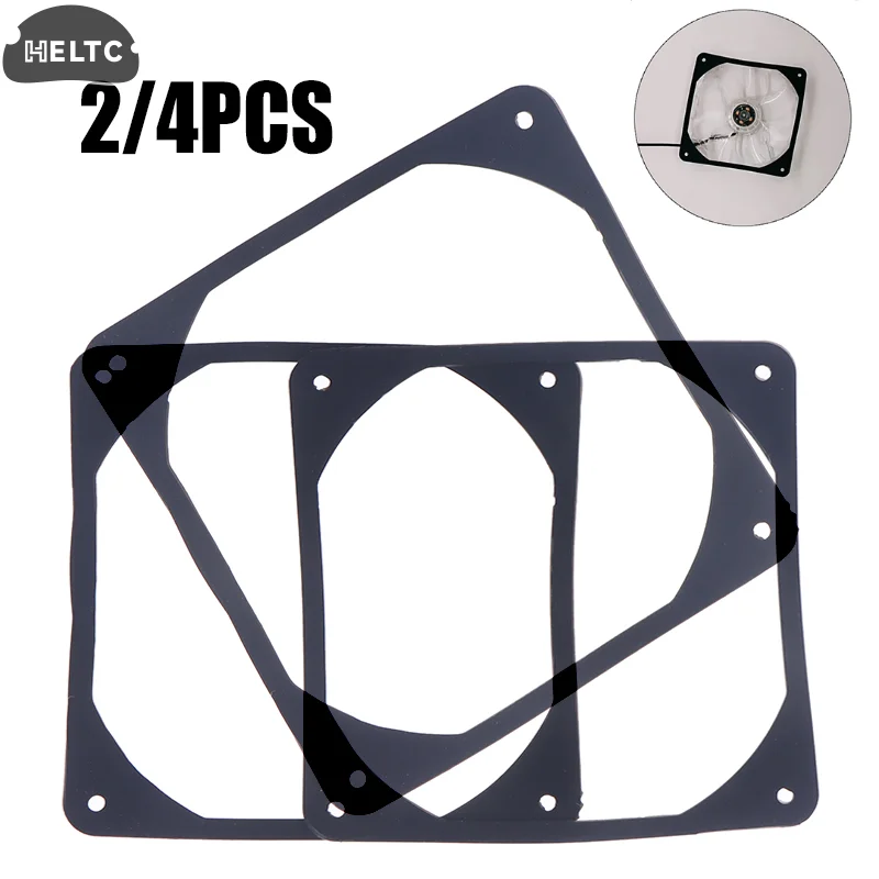 2/4Pcs Silicone 120x120MM Anti Vibration Silicone Rubber Fan Gasket For Computer Case Fan Shock Proof Absorption Pads