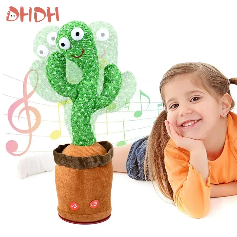 Kids Toys A Talking Cactus Toy That Can Be Charged Recorded And Repeated Interactive Talking Sunny Cactus Electronic Plush Toy