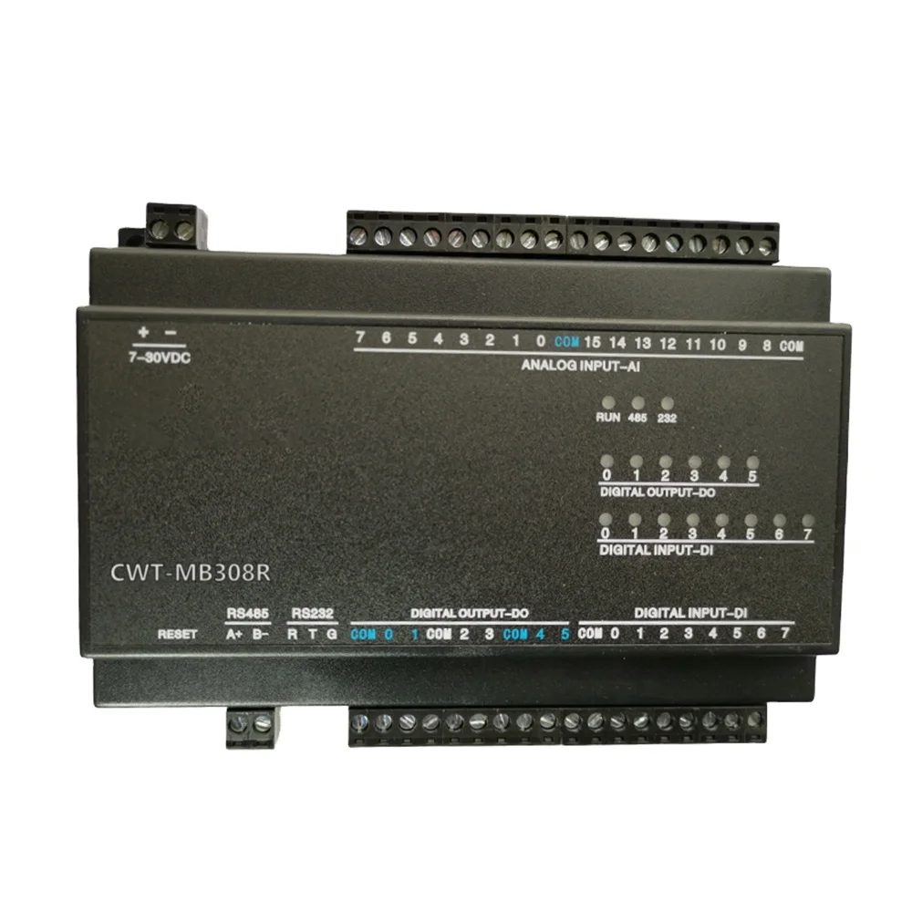 CWT-MB308R 16AI+8DI+6DO RS485 RS232 Ethernet Modbus Rtu Tcp Io Acquisition Module