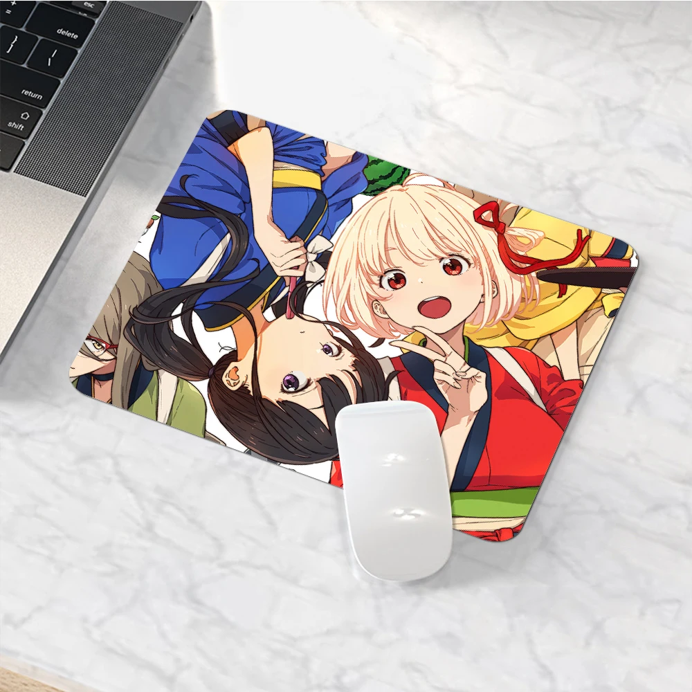 

Lycoris Recoil Anime Creative Pattern So Cool Funny Lol Anime Cartoon Rubber Small Mousepad Diy Table Pc Computer Play Mat