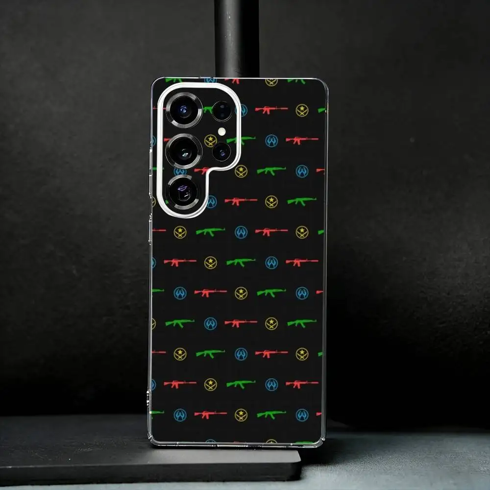 

Game C-CS Phone Case For Samsung S25,S24,S21,S22,S23,S30,Ultra,S20,Plus,Fe,Note,10,9,5G Transparent Cover