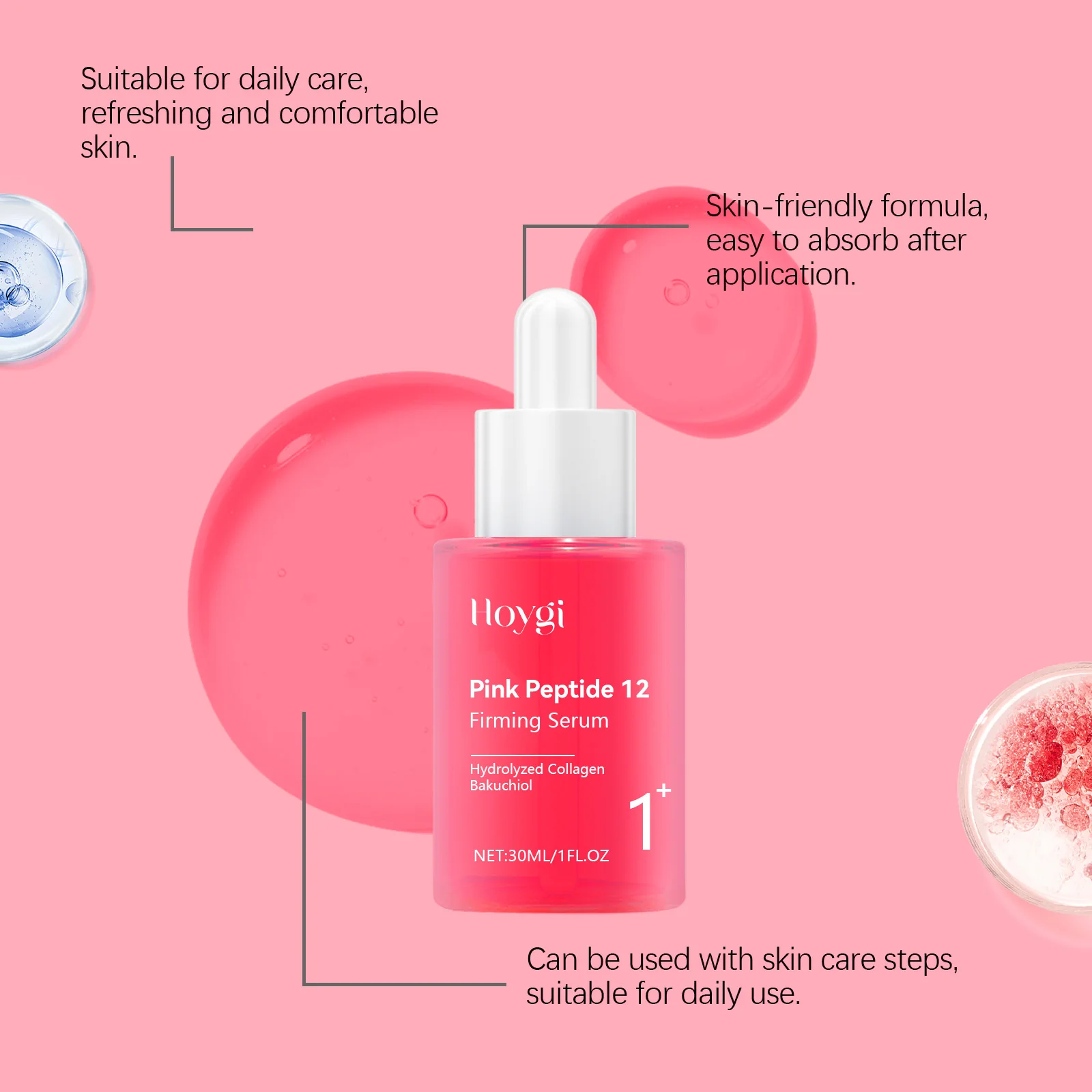 HOYGI Niacinamide hydratant sérum pour le visage estompe mélanine éclaircissante réduire les taches foncées même le teint de la peau rajeunissement soin Essence