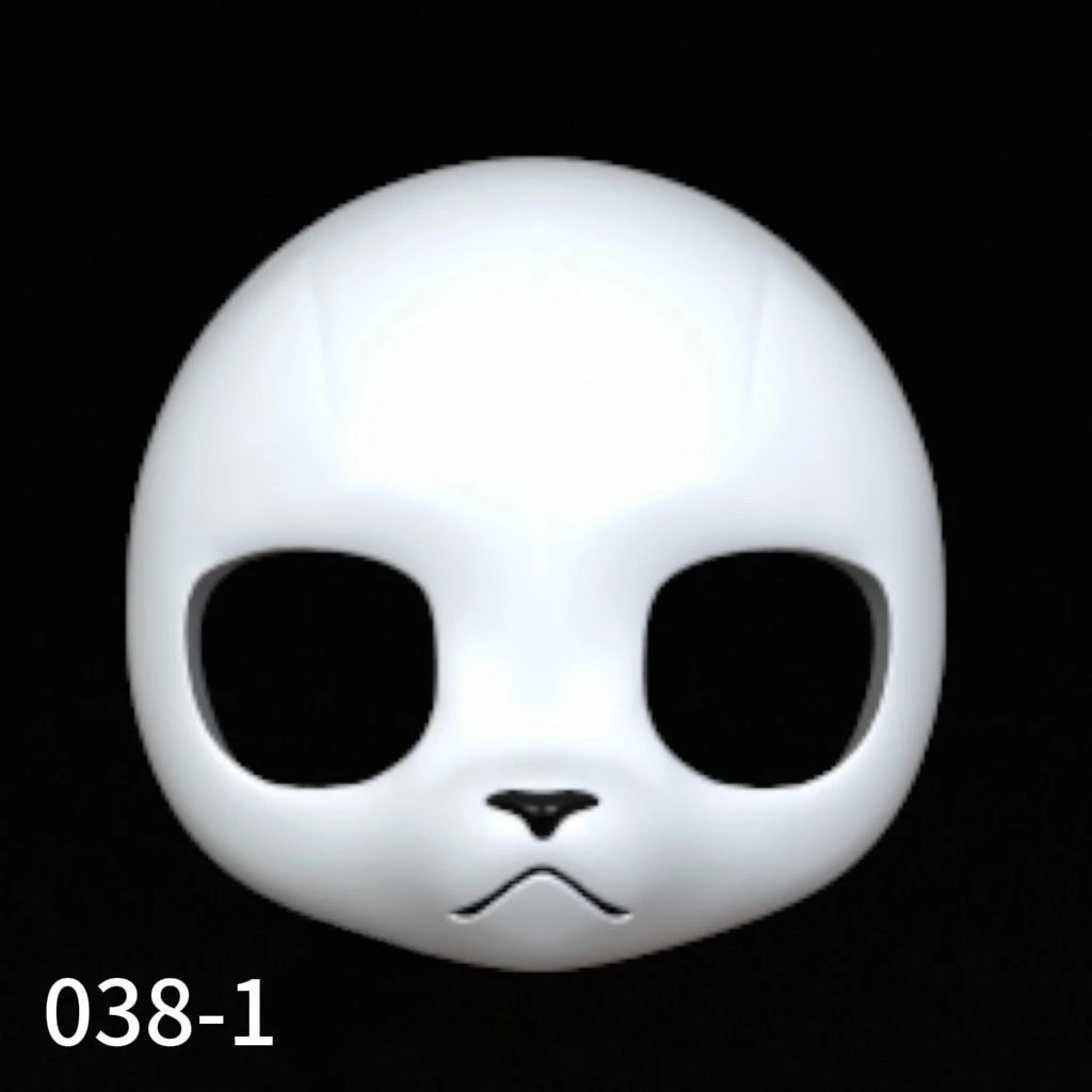 Kemono Base Mask Feline and canine Based Head Mask Universal Cold Face Cute Animal Outfit Skull Cute Cosplay Accessories view 2