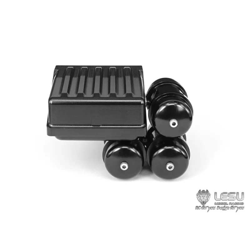 LESU pezzi di ricambio scatola batteria in metallo accessori serbatoio aria per 1/14 Tamiyaya modello RC trattore camion veicolo auto TH02268