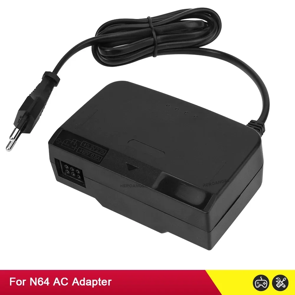 Neues Adapter-Netzteil-Ladekabel mit EU-US-Stecker für N64-Konsole, AC-Adapter-Ladegerät, Gaming-Zubehör – Detail 4