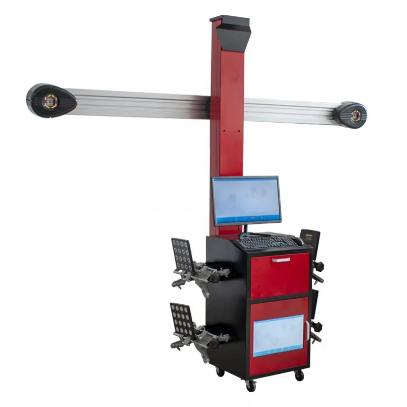 Auto Tracking 3D Four Wheel Alignment with 1.2m 4T Mobile Scissor Car Lift Combo 3D Wheel Alignment Machine