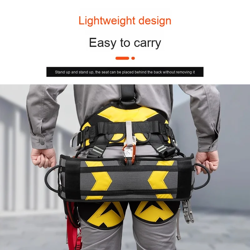 Aerial Work Safety Rope Hanging Plate Aluminum Alloy Seat Exterior Wall Cleaning Tool Spider Fall Protection