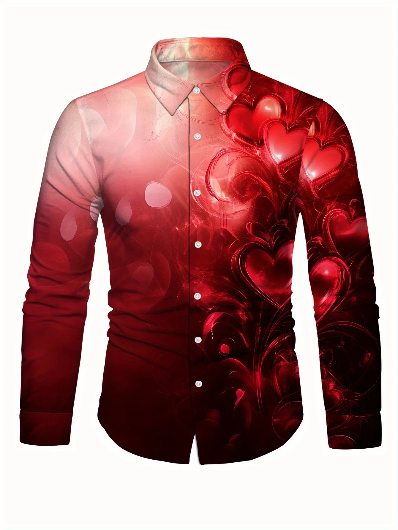 Men'S Stylish Long Sleeve Print Button-Up Shirt - Vibrant Floral & Geometric Design 2025