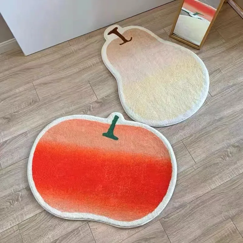 Irregular Home Doormat Polyester Bathroom Water Absorption Anti Slip Soft Living Room Carpet Kitchen Rugs Bedroom Floor Mat