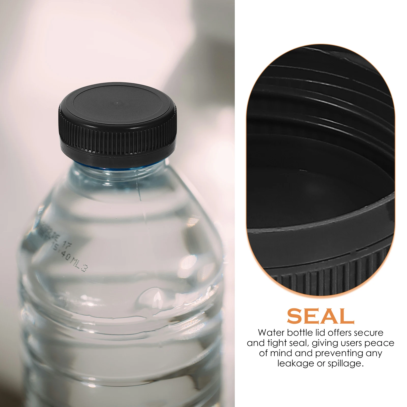 

100 Pcs Plastic Bottle Cap Kids Crafts Accessories Caps Practice Black for Child