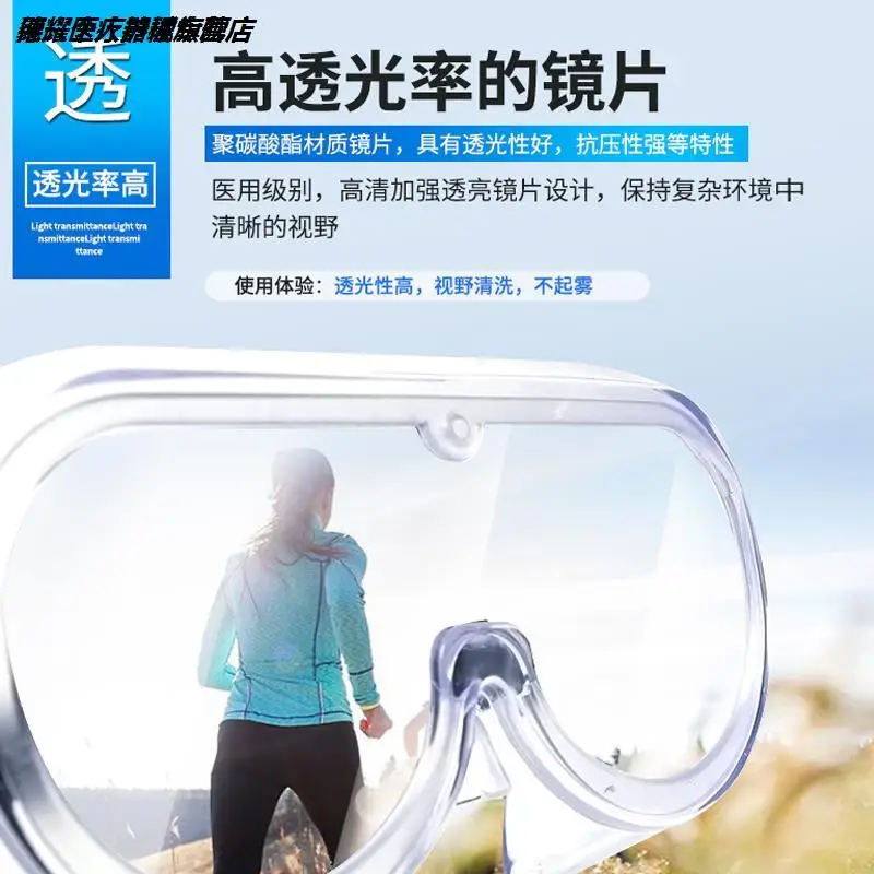 CE Certified Goggles Fully Enclosed Transparent Glasses Fully Isolated Protective Goggles Ln