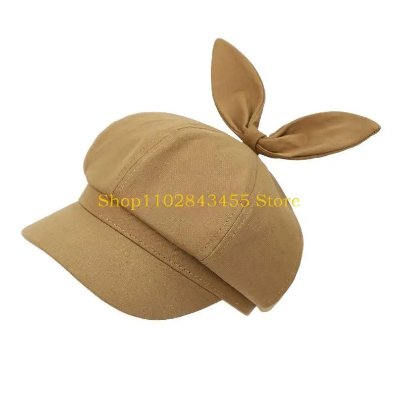 Chapeau peintre pour filles 49MC, béret français, chapeau avec oreilles lapin, pour photographie vacances