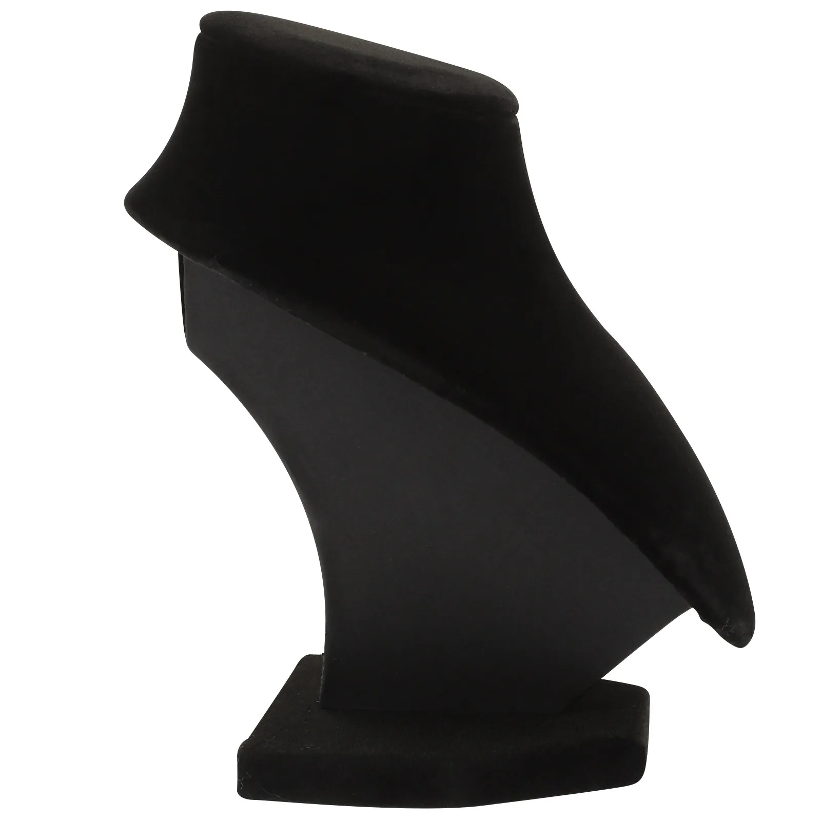 

Black Jewelry Bust Display Stand Necklace Displays Organizers Extra Wide Base for Stability Jewelry Display Retail Home Use