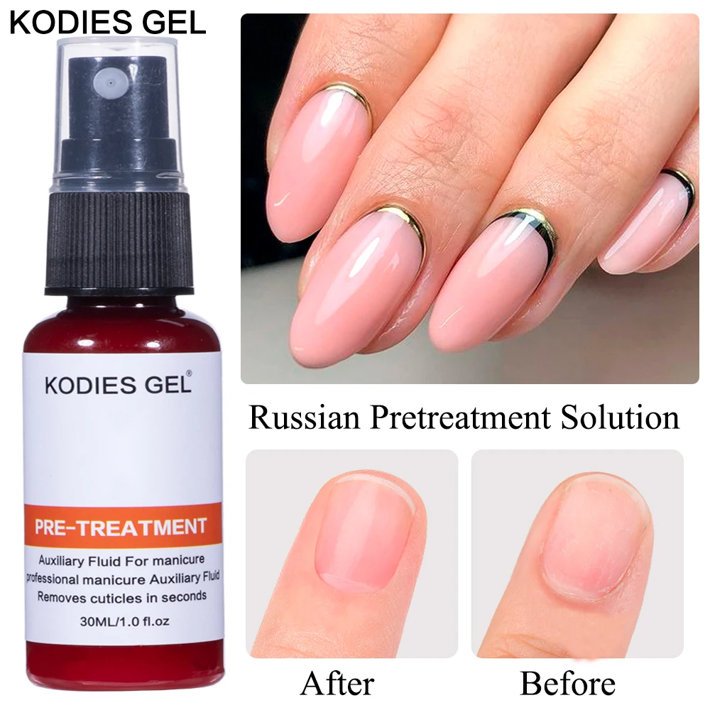 KODIES GEL Nail Cuticle Remover Auxiliary Fluid for Manicure Nail Treatments Oil Care 30ml Softener Liquid for Nails Feet Repair