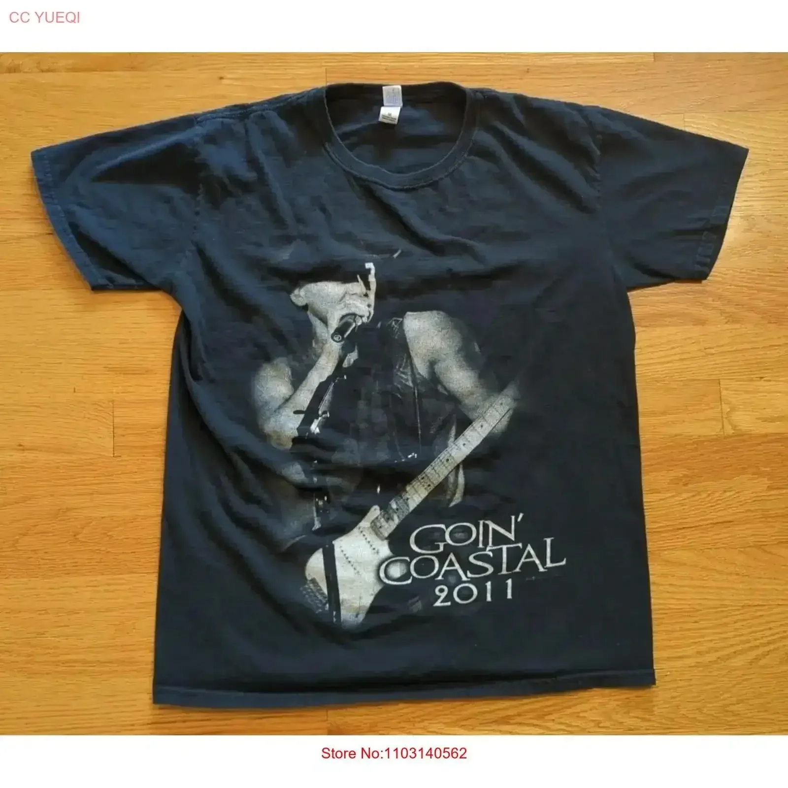 Kenny Chesney Goin Coastal Concert Tour 2011 Double Sided T Shirt Medium vintage Washed fashion designer clothes Stretched