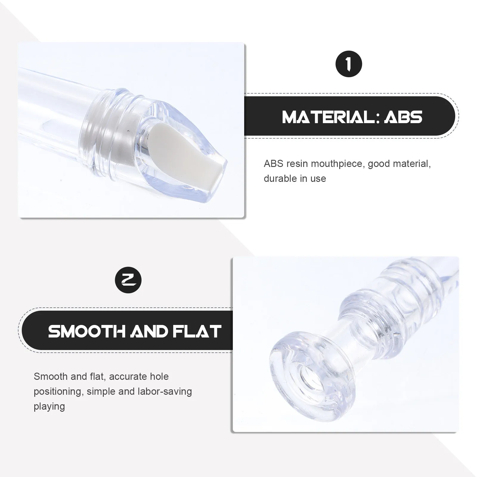 8 Hole G Key Beginner Recorder Flute German Style ABS Resin Mouthpiece Heavy Metal Tone Full Timbre Studio Classroom Performance