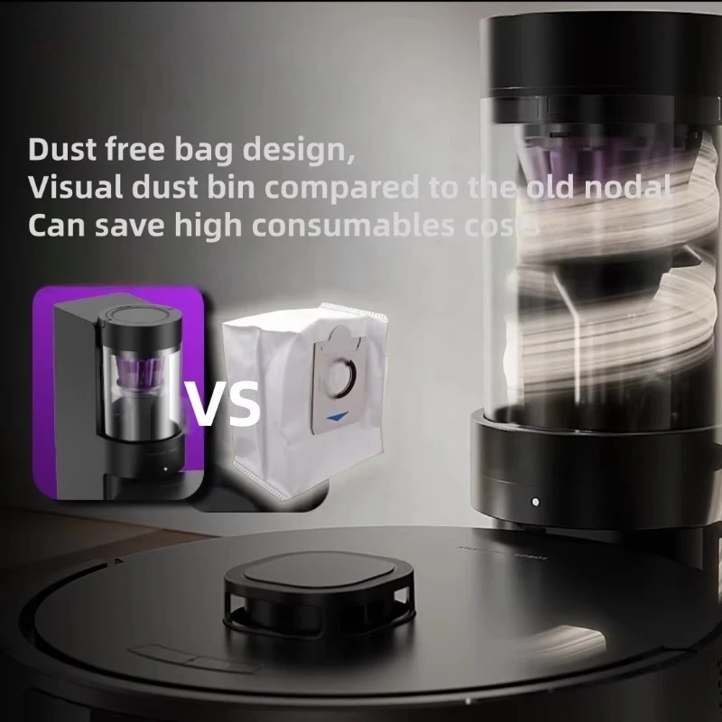 T10 3 in 1 Robotic Vacuum Cleaner Mop With Lidar Navigation Multi Cyclone Bagless Self Emptying Station Robot Vacuums