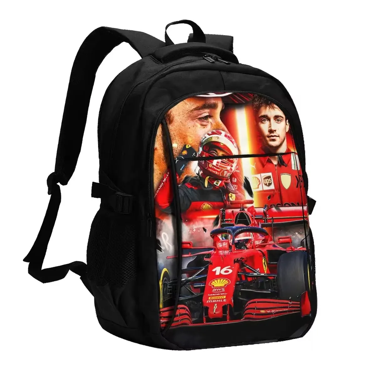 

Charles Leclerc 16 Travel Laptop Backpack, Business Water Resistant Backpack with USB Charging Port, College Bag for Men & Women